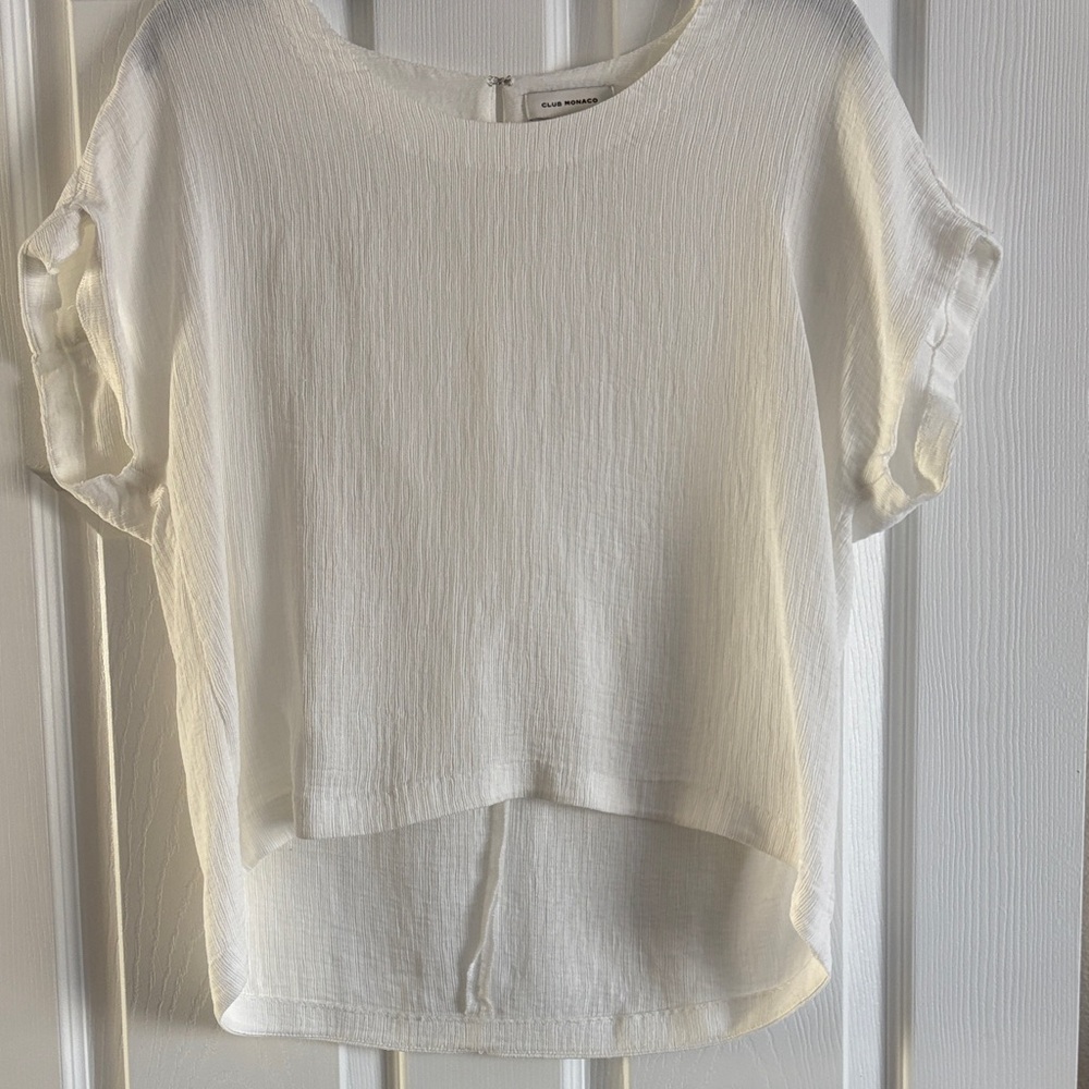 Club Monaco Women's White Top